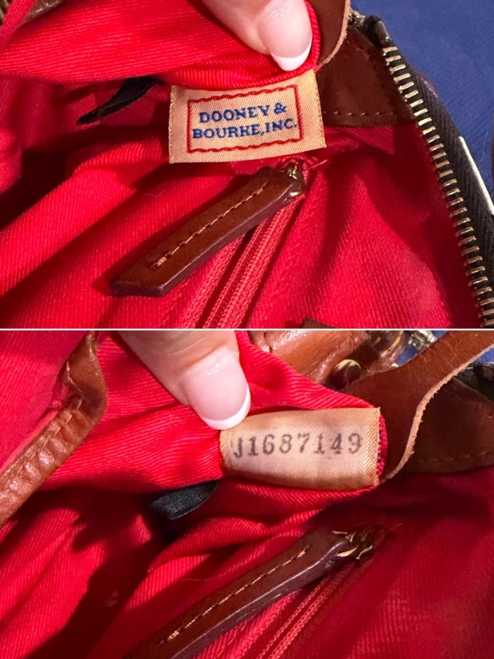 Vintage Dooney & Bourke Florentine Vacchetta Leather Zebra Mini Satchel Bag - Picture 11 of 13